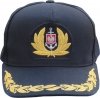 czapka baseball kapitana, cap Merchant Navy master kolor czarny